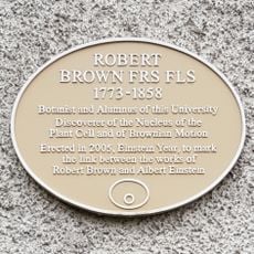 Commemorative plaque to Robert Brown