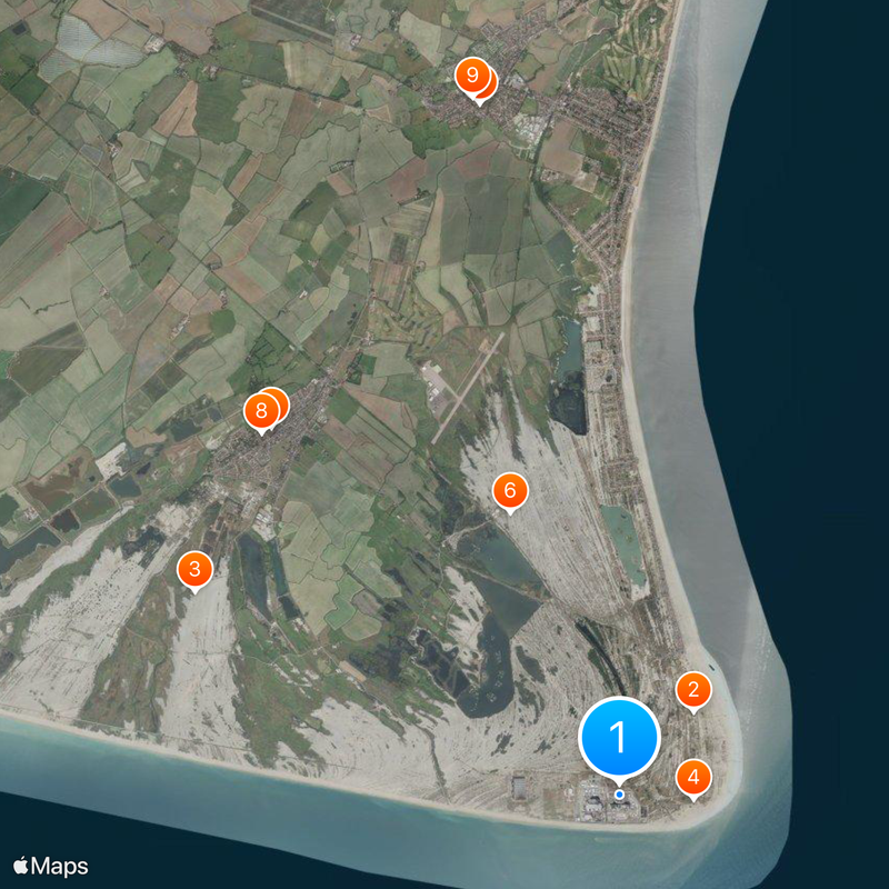 Dungeness Nuclear Power Station Map
