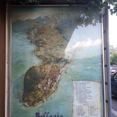 Painted map of Bellagio