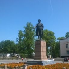 Monument to Sergei Kirov in Kirovsk, Leningrad Oblast