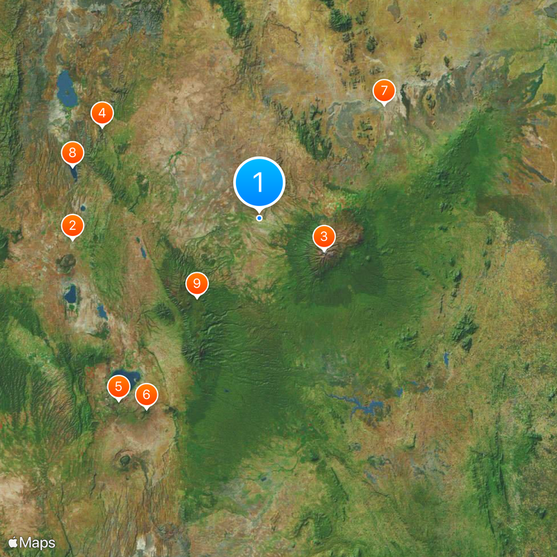 Ol Pejeta Conservancy Map