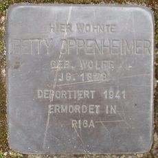 Stolperstein dedicated to Betty Oppenheimer