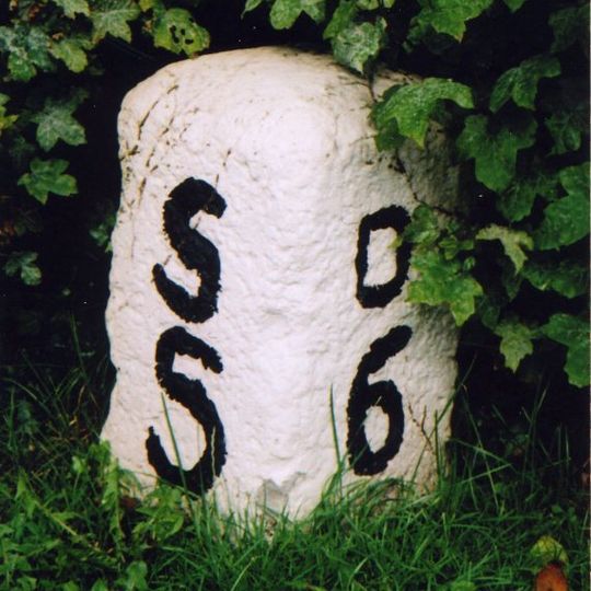 Milestone, roadside at NZ380163