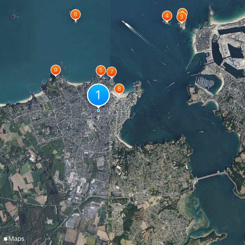 Dinard Mapa