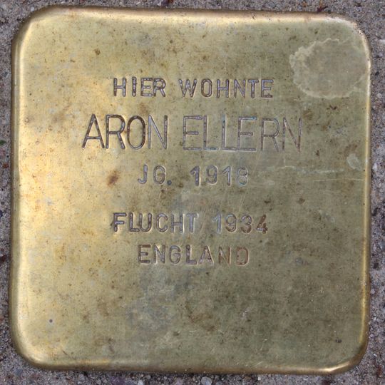 Stolperstein dedicated to Aron Ellern