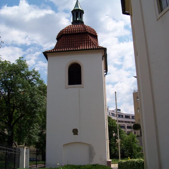 Zvonice u kostela svatého Pankráce v Praze