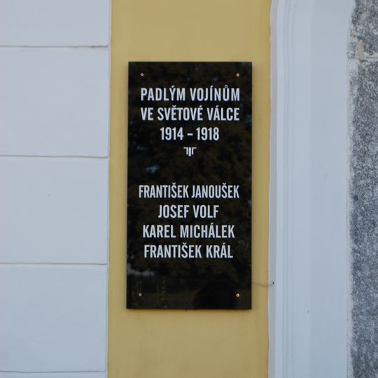 World War I memorial in Zálší