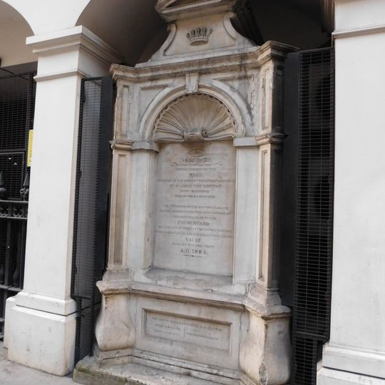 Monument In Yard Of Former Church Of St John The Baptist, Wallbrook