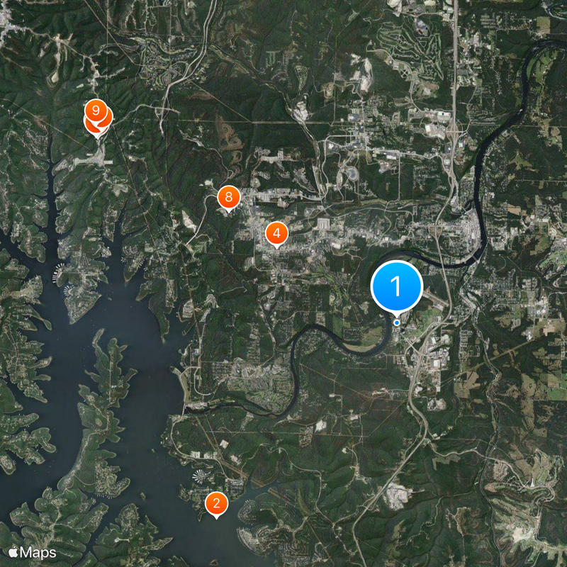 College of the Ozarks Map