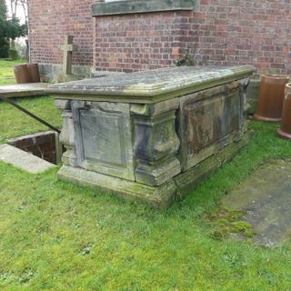 Table tomb by east wall of St Luke's Church