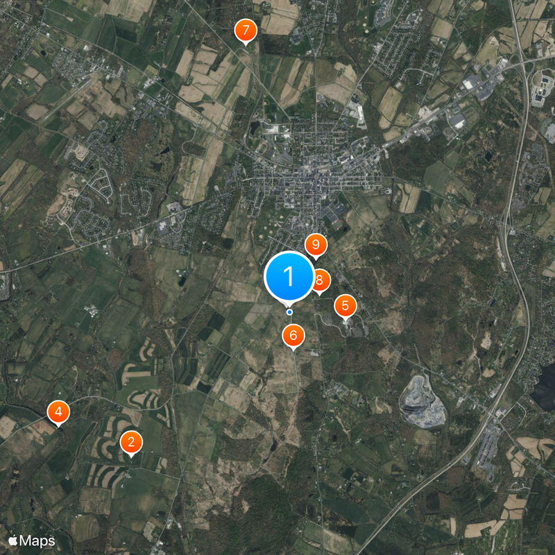 High-water mark of the Confederacy Mappa