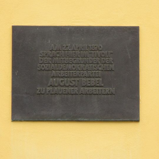 August Bebel memorial plaque