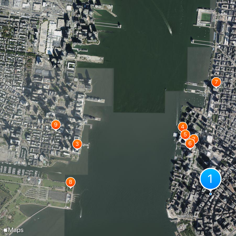 Lower Manhattan Kaart