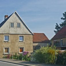 Westliches Wohnstallhaus eines Bauernhofes Straße der Einheit 59