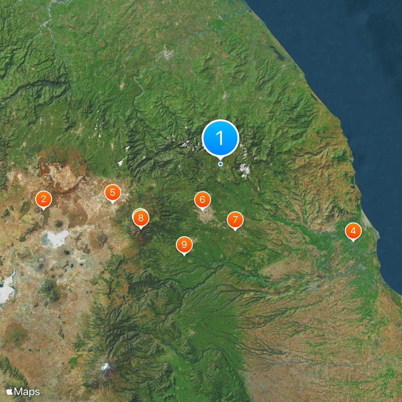 Sierra Sur Region Map