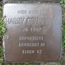 Stolperstein dedicated to Harry Grünbaum