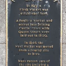 Commemorative plaque to Poultry Market Lane