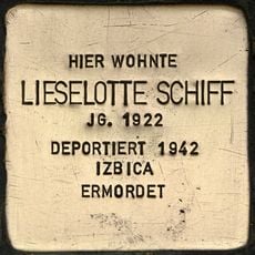 Stolperstein à la mémoire de Liselotte Schiff