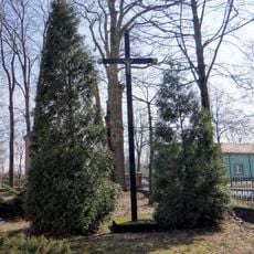 Courtyard of the Saint John the Baptist church in Cegłów
