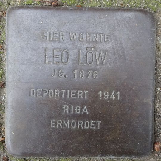 Stolperstein em memória de Leo Löw