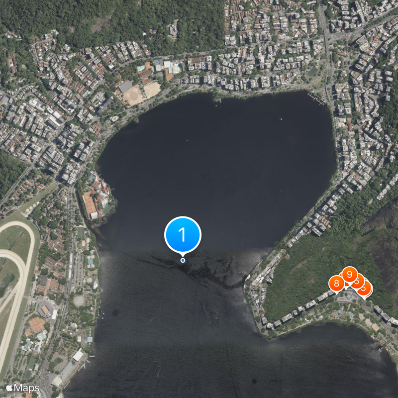 Lagoa Rodrigo de Freitas Carte