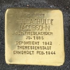 Stolperstein dedicated to Hulda ‚Huldi‘ Jacobsohn