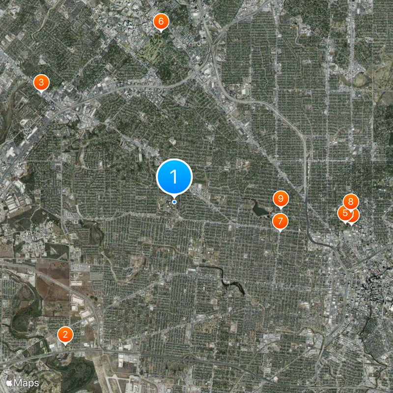 St. Mary's University, Texas Map