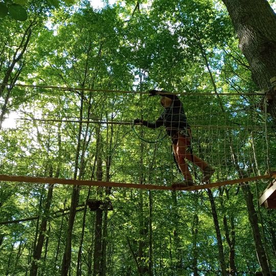 ACCRODER seul accrobranche au bord du lac