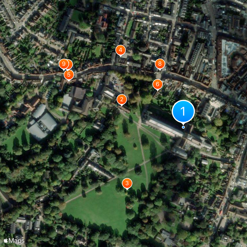 Cathédrale Saint-Alban de Saint Albans Carte