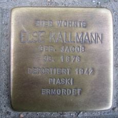 Stolperstein dedicated to Else Kallmann
