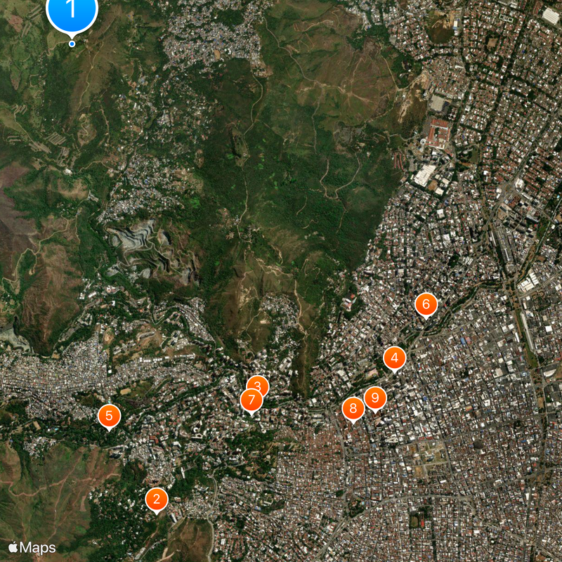 Cerro de Las Tres Cruces Map