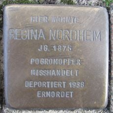 Stolperstein dedicated to Regina Nordheim