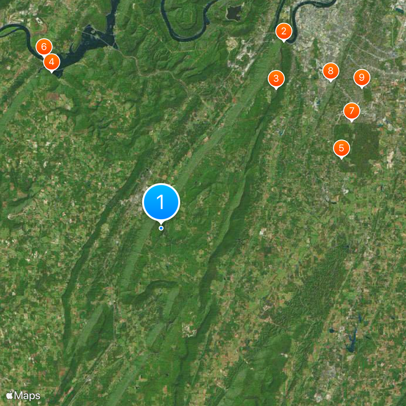 Cloudland Canyon State Park Mapa