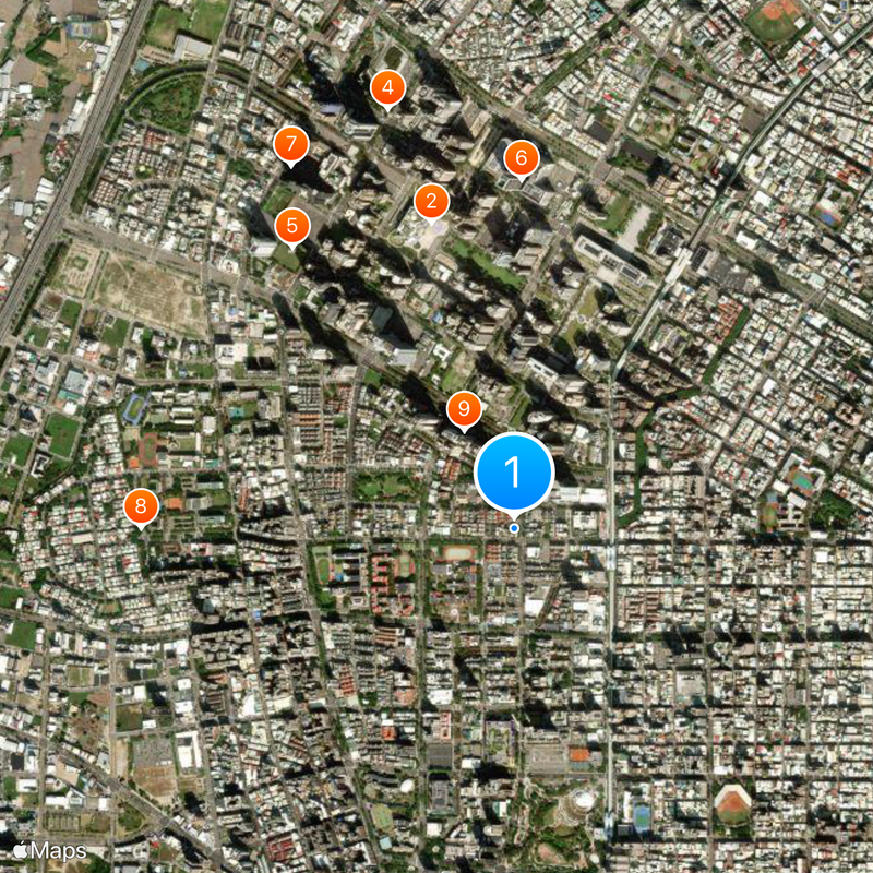 Taichung’s 7th Redevelopment Zone Map