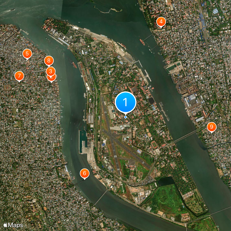 Willingdon Island Kaart