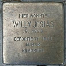 Stolperstein dedicated to Willy Josias