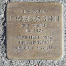 Stolperstein em memória de Franziska Simon