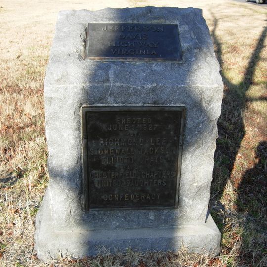 Brook Road Marker, Jefferson Davis Highway