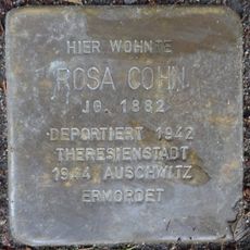 Stolperstein dedicated to Rosa Cohn
