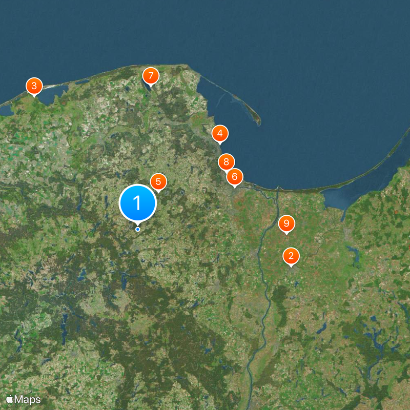 Woiwodschap Pommeren Kaart