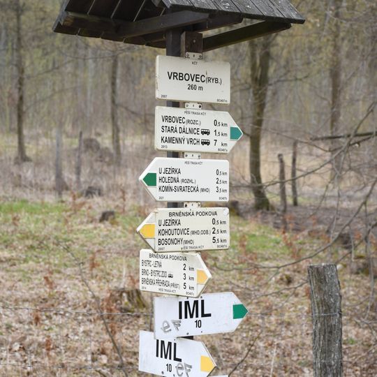 Rozcestník Vrbovec - rybník