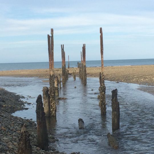 Onekaka Wharf and Remnant of Tramline