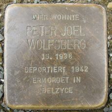 Stolperstein en memoria de Peter Joel Wolfsberg