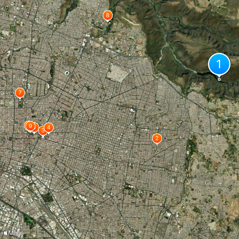Barranca de Oblatos Map