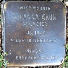 Stolperstein dedicated to Johanna Aron