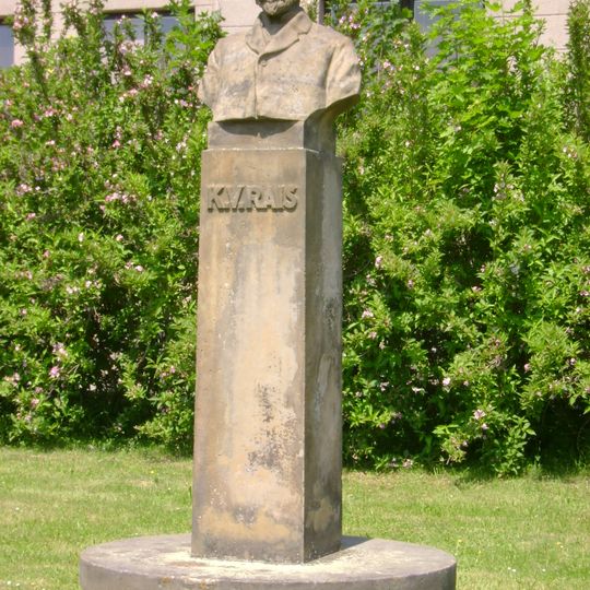 Bust of Karel Václav Rais in Hořice