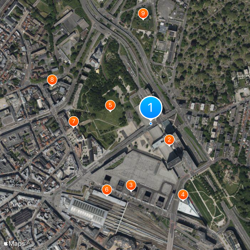 Lille-Europe railway station Map