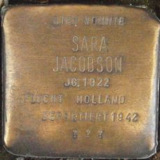Stolperstein dedicated to Sara Jacobson
