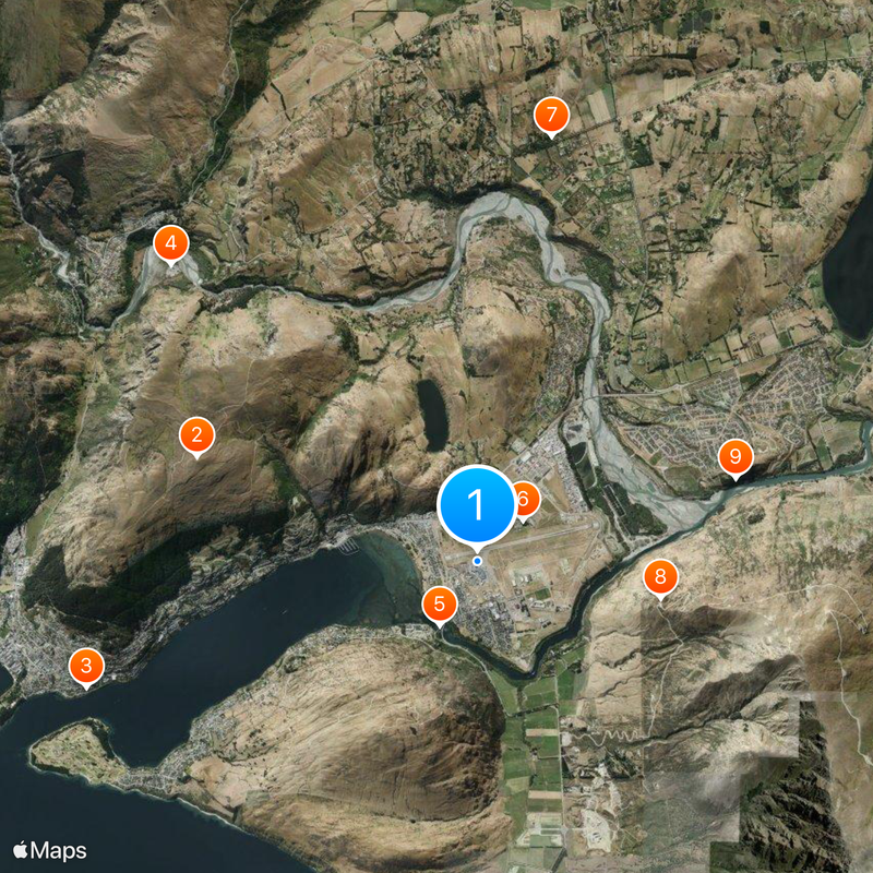 Queenstown Airport Map