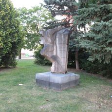 Plastika v Rokycanech na Nerudově náměstí